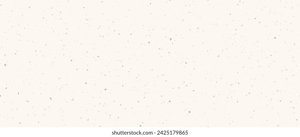 Grain craft paper seamless texture. Vintage ecru background with dots, particles, speckles, specks, flecks. Cream rice paper repeating wallpaper. Natural beige grunge surface texture. Vector backdrop