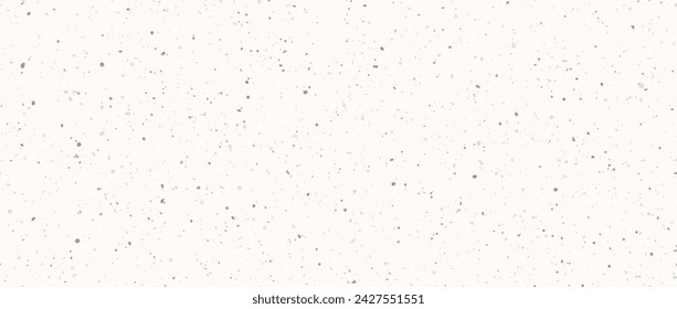 Grain craft paper seamless texture. Natural grunge surface design. Cream color rice paper repeating wallpaper. Vintage ecru background with dots, particles, speckles, specks, flecks. Vector backdrop