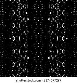 Grain Dark Vector. Seamless Black Pattern. Seamless Hand Art Print. Vector Seamless Batik. Black Color Zig Zag Pattern. Black Colour Vector Pattern. Abstract Dark Native Design. Dark Vector Pattern