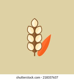 Grain. Food Flat Icon