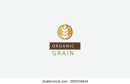 Diseño del logotipo del vector de alimentación de grano