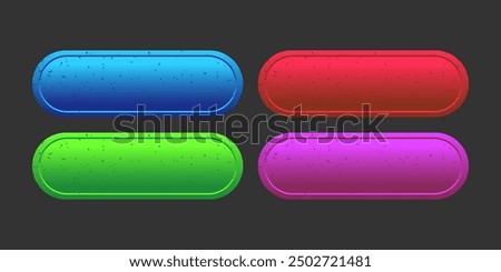 Grain four CTA buttons templates set.
