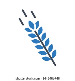 grain glyph color vector icon