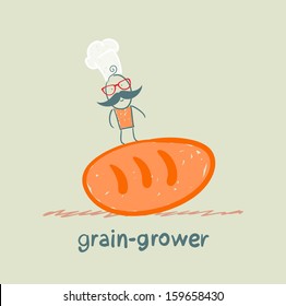 grain grower is on bread