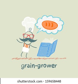 grain grower reads bread recipe