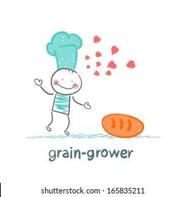 grain grower reads bread recipe