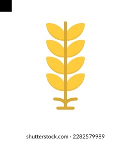 grain icon flat style vector
