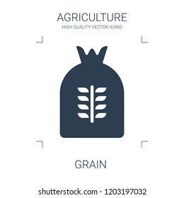 grain icon. high quality filled grain icon on white background. from agriculture collection flat trendy vector grain symbol. use for web and mobile