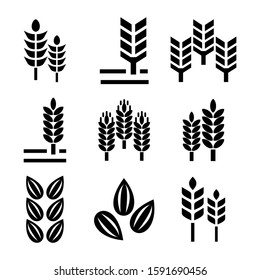 grain icon isolated sign symbol vector illustration - Collection of high quality black style vector icons
