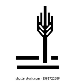 grain icon isolated sign symbol vector illustration - high quality black style vector icons
