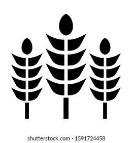 grain icon isolated sign symbol vector illustration - high quality black style vector icons
