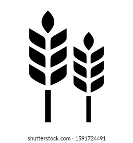 grain icon isolated sign symbol vector illustration - high quality black style vector icons
