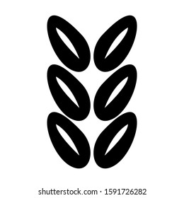 grain icon isolated sign symbol vector illustration - high quality black style vector icons
