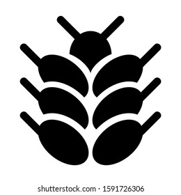 grain icon isolated sign symbol vector illustration - high quality black style vector icons
