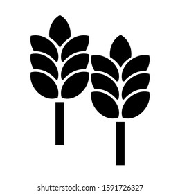 grain icon isolated sign symbol vector illustration - high quality black style vector icons
