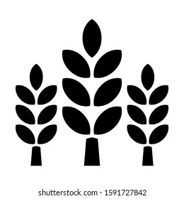 grain icon isolated sign symbol vector illustration - high quality black style vector icons
