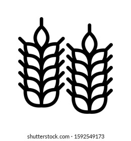 grain icon isolated sign symbol vector illustration - high quality black style vector icons
