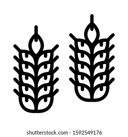 grain icon isolated sign symbol vector illustration - high quality black style vector icons
