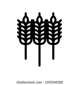 grain icon isolated sign symbol vector illustration - high quality black style vector icons
