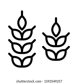 grain icon isolated sign symbol vector illustration - high quality black style vector icons
