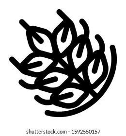 grain icon isolated sign symbol vector illustration - high quality black style vector icons
