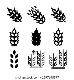 grain icon isolated sign symbol vector illustration - Collection of high quality black style vector icons
