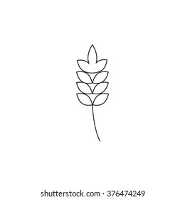 grain icon on white background