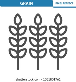 Grain Icon. Professional, pixel perfect icons optimized for both large and small resolutions. EPS 8 format. 12x size for preview.