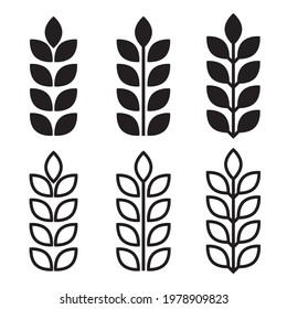 grain icon set for apps and web sites