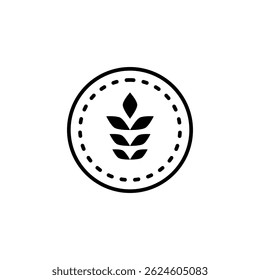 grain icon, simple flat style, illustration, logo sign symbol pictogram template, for ui or ux isolated on white for mobile app, editable