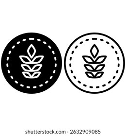 grain icon, simple flat style, illustration, logo sign symbol pictogram template, for ui or ux isolated on white for mobile app, editable