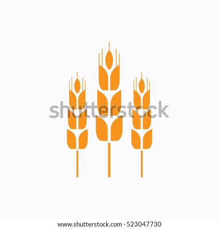 Grain Icon Symbol Vector Outline Design
