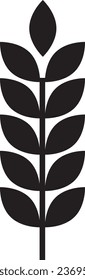 Grain icon vector art black.