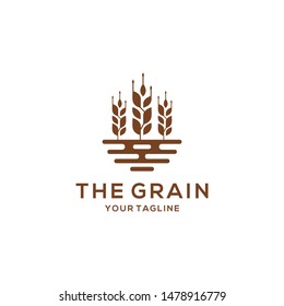 Grain Logo Design Vector Template