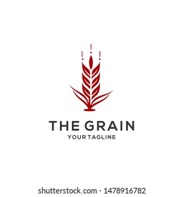 Grain Logo Design Vector Template