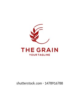 Grain Logo Design Vector Template