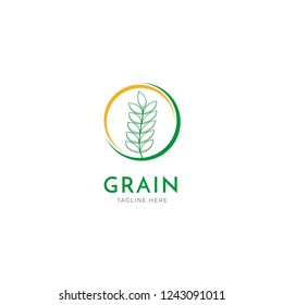 Grain Logo Vector Template Design