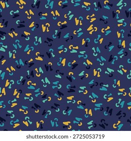 Grão ruído textura caos vetor sem costura padrão. Plano de fundo gráfico de poeira spot. Impressão de papel afusado. Speck partículas lixo papel de parede orgânico. Tecido caótico de pontas pequenas dálmatas.