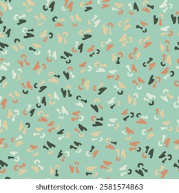 Grain noise texture random vector seamless pattern. Drop dust graphic background. Splatter backdrop design. Fleck particles trash textured wallpaper. Chaotic little dalmatian points fabric.