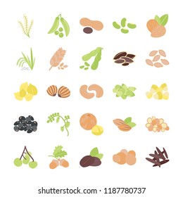 
Grain and Nuts Icons Pack 

