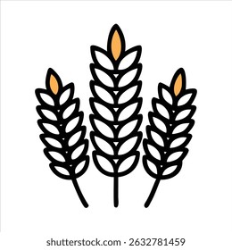  grain object icon modern design concept isolated