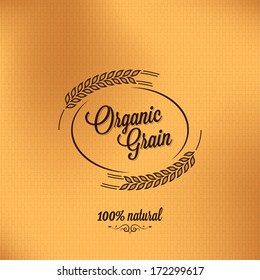 grain organic vintage design background