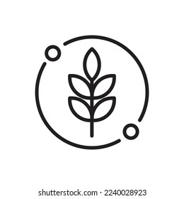 Grain Outline Icon Vector Illustration