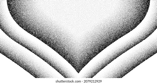 Grain pattern vector background. Black noise stipple dots ornament. Sand grain effect. Dots grunge banner. Abstract noise pattern. Stipple circles texture ornament. Dotted vector