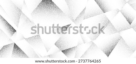 Grain polygonal pattern texture. Noise rough gradient triangles background. Abstract stippled geometric wallpaper overlay. Grunge dotted polygon surface overlay. Vector mosaic cover