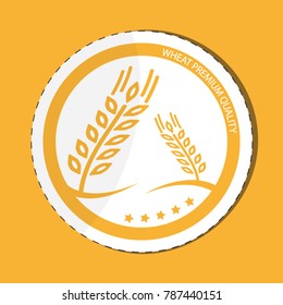Grain Premium Quality Vector Sticker Illustration Stock Vector (Royalty ...