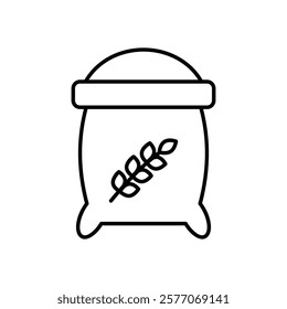 Grain Sack icon vector stock illustration