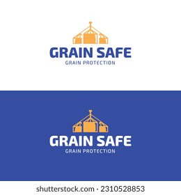 Grain safe icon logo design