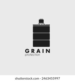 grain silo vector illustration design