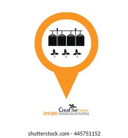 grain silo.silo.vector illustration.